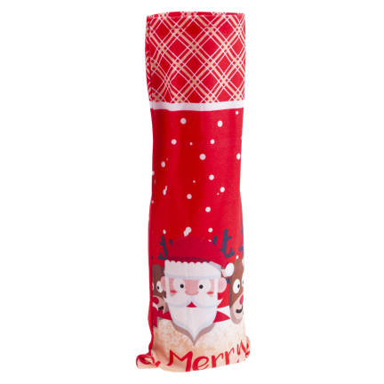 TG78760 Flaschenhülle, Beutel, Verpackung, Etui, Weihnachtsartikel, Nikolausgeschenk