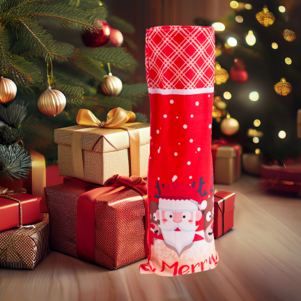 TG78760 Flaschenhülle, Beutel, Verpackung, Etui, Weihnachtsartikel, Nikolausgeschenk