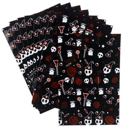 Bonbontüten, Geschenktüten, Folientüten, gemischte Designs, Halloween-Dekoration, 10er-Set.