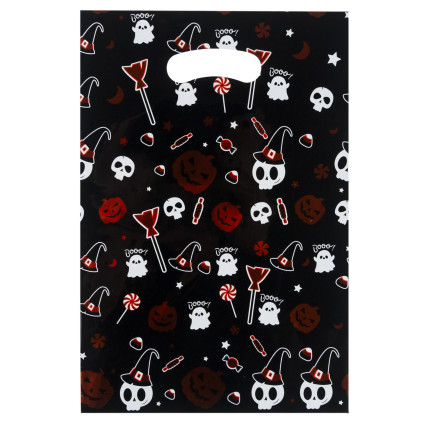 Bonbontüten, Geschenktüten, Folientüten, gemischte Designs, Halloween-Dekoration, 10er-Set.