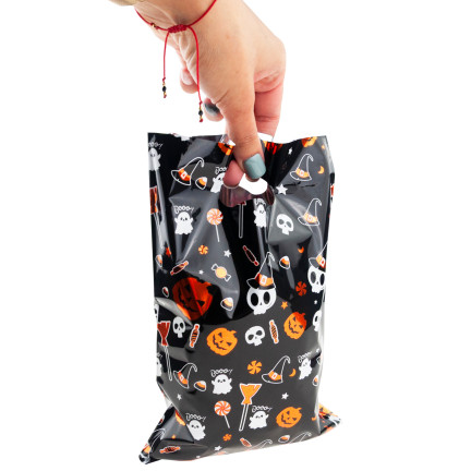 Bonbontüten, Geschenktüten, Folientüten, gemischte Designs, Halloween-Dekoration, 10er-Set.