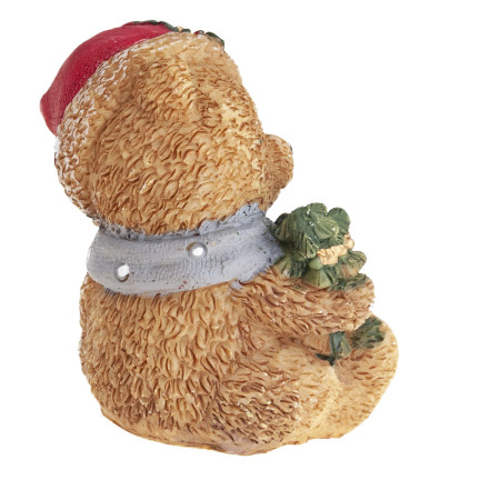 TG79572-1 TEDDYBÄR POLYRESIN WEIHNACHTSDEKORATION TEDDYBÄR FIGÜRCHEN
