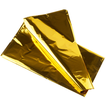Weihnachtstischdecke, aus Folie, goldfarben, glänzend, Tischdekoration, 137×274 cm