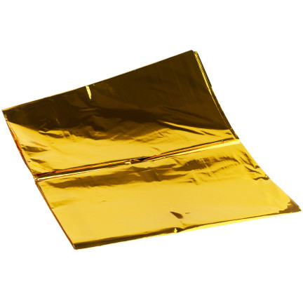 Weihnachtstischdecke, aus Folie, goldfarben, glänzend, Tischdekoration, 137×274 cm