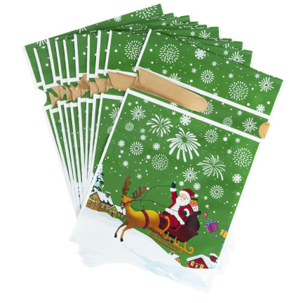 TG80077 GESCHENK TASCHEN WEIHNACHTEN SÜSSIGKEITEN 10PCS