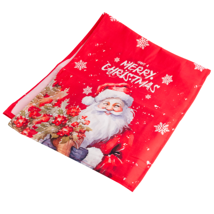 TG80081-6 WEIHNACHTS TISCHDECKE LÄUFER MIT MICKEY ROT TISCH