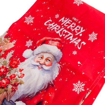 TG80081-6 WEIHNACHTS TISCHDECKE LÄUFER MIT MICKEY ROT TISCH