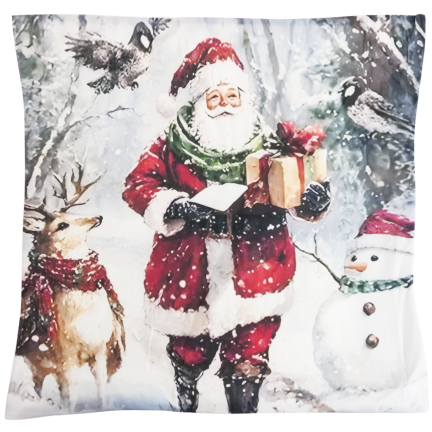 TG80101 – Set mit 4 Weihnachtskissenbezügen, dekorative Kissen für Weihnachten