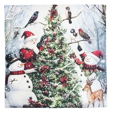 TG80101 – Set mit 4 Weihnachtskissenbezügen, dekorative Kissen für Weihnachten