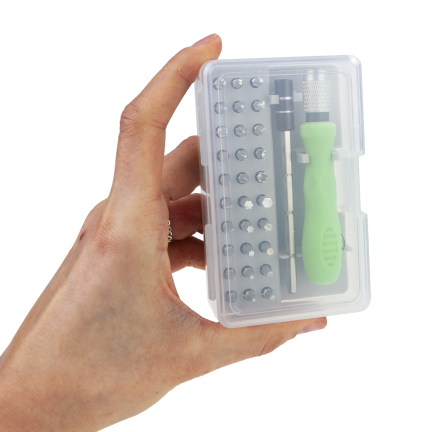 TG80289 PRÄZISIONSSCHRAUBENDREHER-BITSATZ MIT MAGNET 32-TEILIG