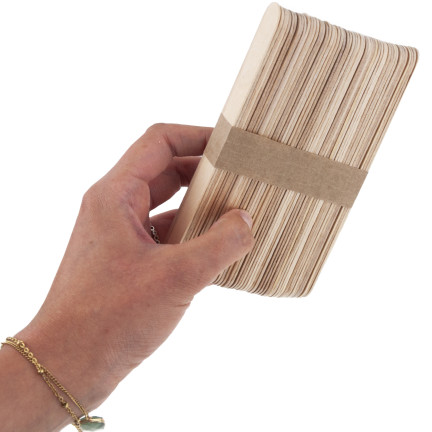 TG80299 KREATIVE HÖLZERNE KLEBESTIFTE DIY EISCREME-STICKS 50PCS/KPL