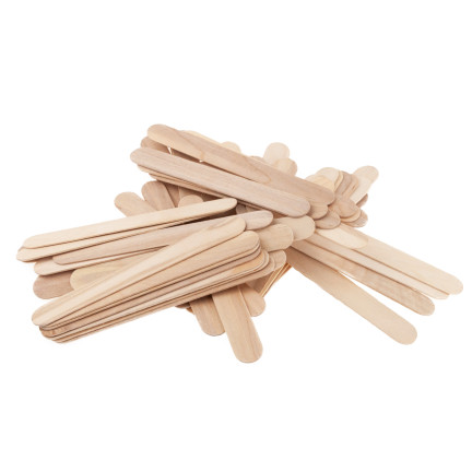 TG80299 KREATIVE HÖLZERNE KLEBESTIFTE DIY EISCREME-STICKS 50PCS/KPL