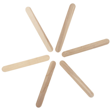 TG80299 KREATIVE HÖLZERNE KLEBESTIFTE DIY EISCREME-STICKS 50PCS/KPL