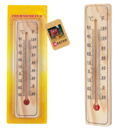 Quecksilberfreies Farbstoff-Raumthermometer für Büro und Lager 