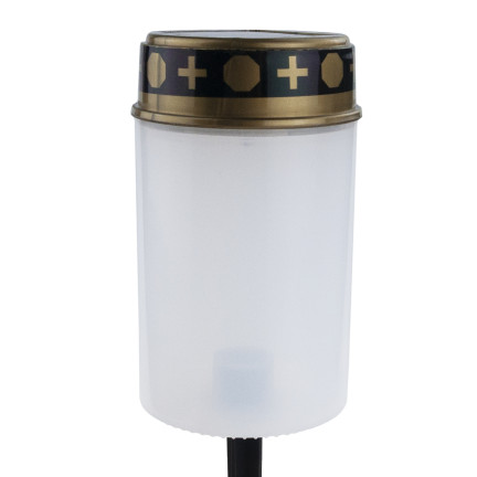 TG80339-1 SOLAR LED KERZE GRAB LAMPE FRIEDHOF STATUE WARMES LICHT