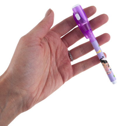 TG80416 1 Stück unsichtbarer Markierstift mit UV-Taschenlampe für Kinder