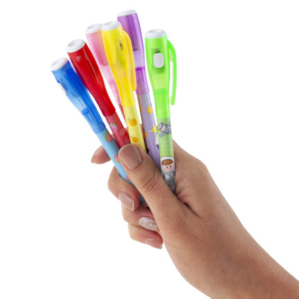 TG80416 1 Stück unsichtbarer Markierstift mit UV-Taschenlampe für Kinder
