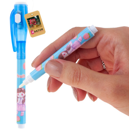 TG80416 1 Stück unsichtbarer Markierstift mit UV-Taschenlampe für Kinder