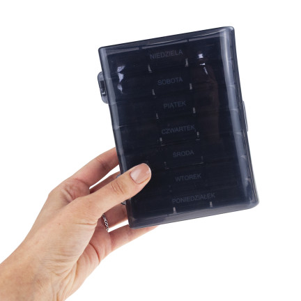 Medikamenten-Organizer, Tablettenbox, 7 Tage, Woche, 3 Mahlzeiten, Wochenetui