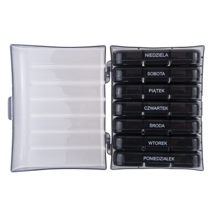 Medikamenten-Organizer, Tablettenbox, 7 Tage, Woche, 3 Mahlzeiten, Wochenetui