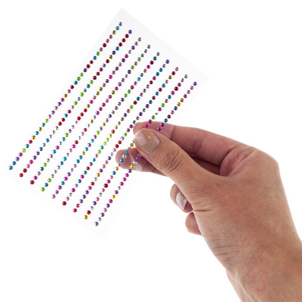 TG80419 SELBSTKLEBENDE KRISTALLE STRASS ZIRKONE AUFKLEBER DEKORATIONSSET