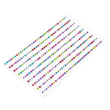 TG80419 SELBSTKLEBENDE KRISTALLE STRASS ZIRKONE AUFKLEBER DEKORATIONSSET