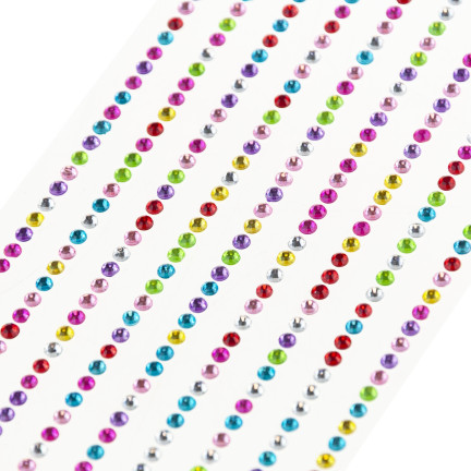 TG80419 SELBSTKLEBENDE KRISTALLE STRASS ZIRKONE AUFKLEBER DEKORATIONSSET