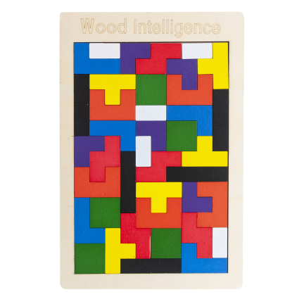 Tg80424 Holz Tetris Tangram Montessori Puzzle