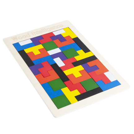 Tg80424 Holz Tetris Tangram Montessori Puzzle