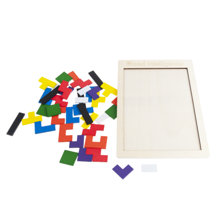 Tg80424 Holz Tetris Tangram Montessori Puzzle