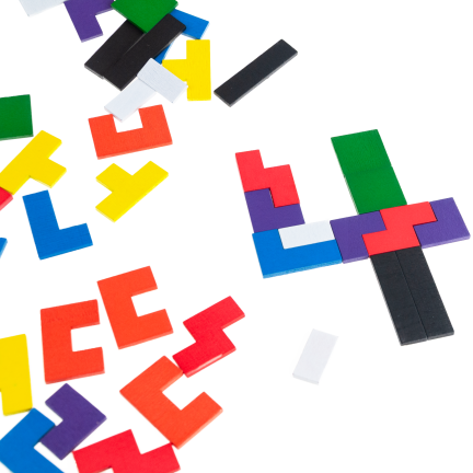 Tg80424 Holz Tetris Tangram Montessori Puzzle
