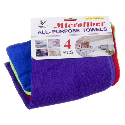 TG80430 univerzální utěrky z mikrovlákna 30 × 30 cm – sada 4 kusů