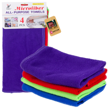 TG80430 univerzální utěrky z mikrovlákna 30 × 30 cm – sada 4 kusů