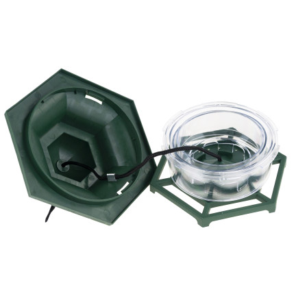 TG80444 VOGELFUTTERSPENDER FÜR SAATGUT FUTTERFENSTER MIT SAUGNÄPFEN TRANSPARENT MIT BALDACHIN VOGELTRÄNKE