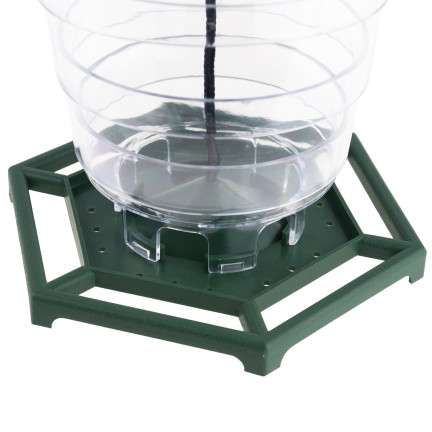 TG80444 VOGELFUTTERSPENDER FÜR SAATGUT FUTTERFENSTER MIT SAUGNÄPFEN TRANSPARENT MIT BALDACHIN VOGELTRÄNKE