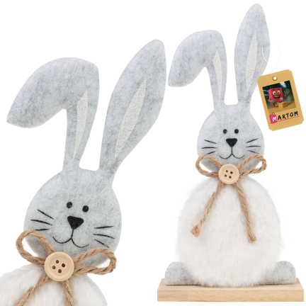 Osterdekoration, Holzhase, Osterfigur, 21 cm