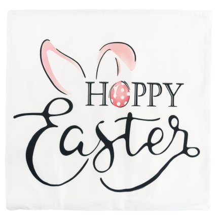TG81305-KPL OSTERN SAMT KISSENBEZÜGE 45X45 CM 4 STÜCK DEKORATIVE HASEN