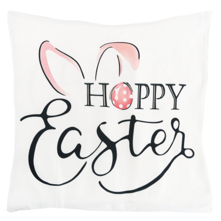 TG81305-KPL OSTERN SAMT KISSENBEZÜGE 45X45 CM 4 STÜCK DEKORATIVE HASEN