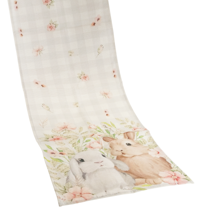 TG81313-1 ÖSTERLICHER LÄUFER 34X180 CM ELEGANTE JUTE-HÄSCHEN