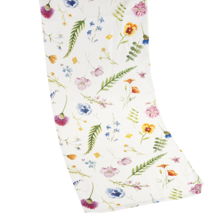 TG81317-1 FRÜHLING SAMT LÄUFER 34X180 CM ELEGANTE BLUMEN