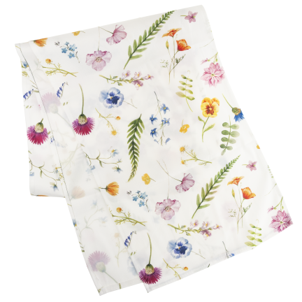 TG81317-1 FRÜHLING SAMT LÄUFER 34X180 CM ELEGANTE BLUMEN