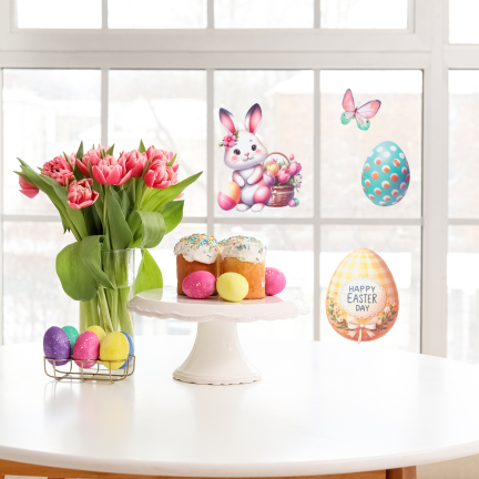 TG81320 OSTERN FENSTERAUFKLEBER 3 BLÄTTER/KPL