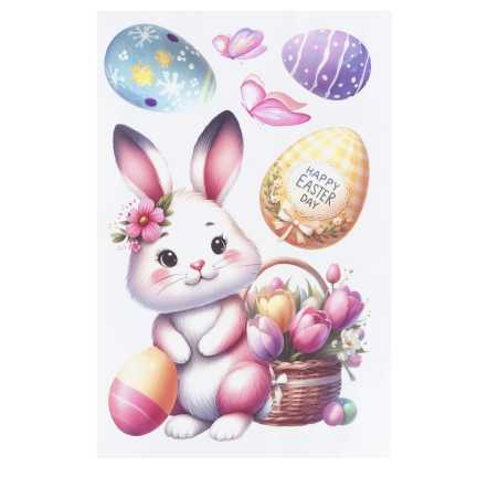 TG81320 OSTERN FENSTERAUFKLEBER 3 BLÄTTER/KPL