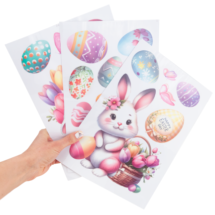 TG81320 OSTERN FENSTERAUFKLEBER 3 BLÄTTER/KPL
