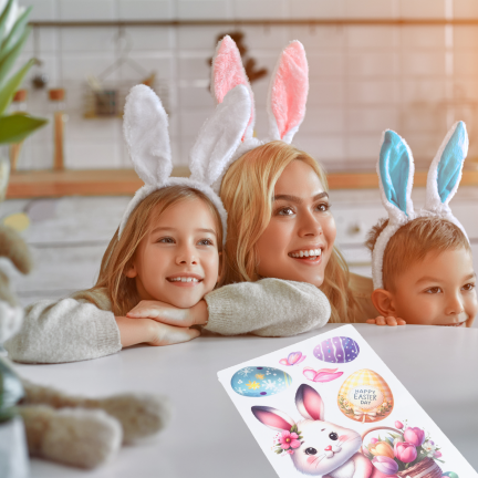 TG81320 OSTERN FENSTERAUFKLEBER 3 BLÄTTER/KPL