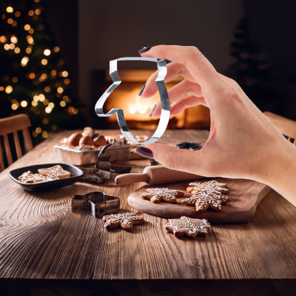 TG81335 Ausstechformen für Lebkuchen in Rentierform, 12 Stück/Set