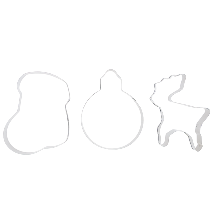 TG81335 Ausstechformen für Lebkuchen in Rentierform, 12 Stück/Set