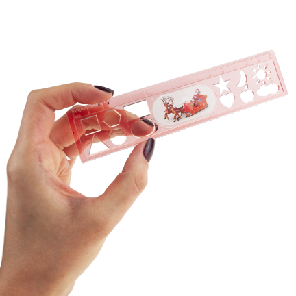 TG81339 BLEISTIFTSET NOTIZBUCH LINEAL RADIERGUMMI WEIHNACHTSWUNDER