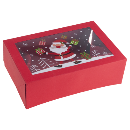 TG81340 Geschenkbox, Kartonverpackung, Nikolausgeschenk, unter den Weihnachtsbaum