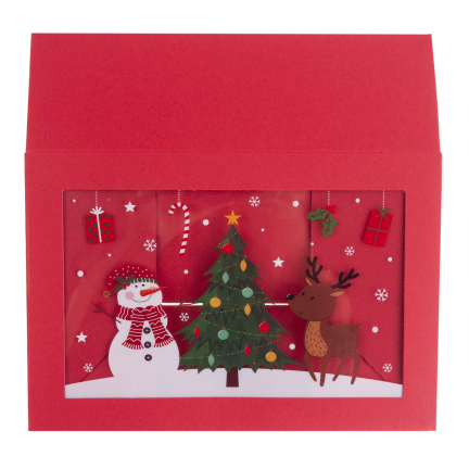 TG81340 Geschenkbox, Kartonverpackung, Nikolausgeschenk, unter den Weihnachtsbaum